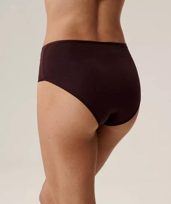 3CLP-011/Z25 Maxi mutandine da donna Atlantic beige-vino-viola - cotone, 3 pz.