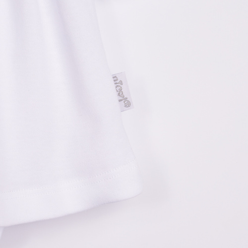 169392 Abito-corpo manica lunga Nicol - bianco, cotone, con pizzo
