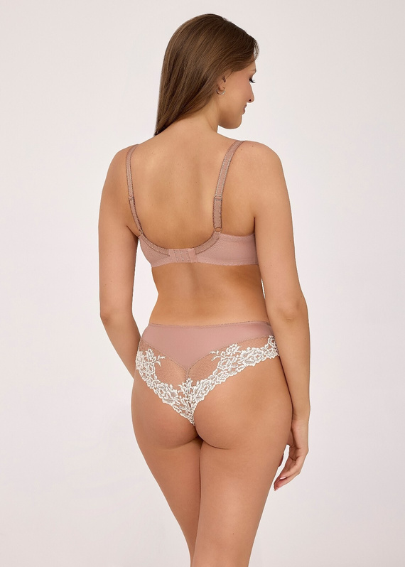 Reggiseno soft 2227 Maxi Macchiato Ava in pizzo morbido beige