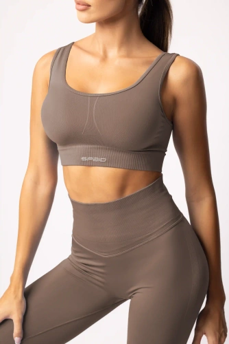 Reggiseno sportivo SPAIO Flex 2.0 beige senza cuciture - Sostegno stabile e comfort