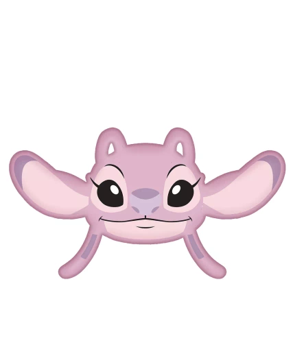 Cuscino Lilo e Stitch forma Jerry Fabrics rosa