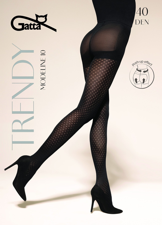 Collant Gatta Trendy Modeline wz.10 40 den – push-up, modellanti, fantasia