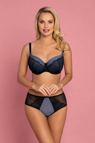 VB-438 Reggiseno imbottito Vena nero-jeans