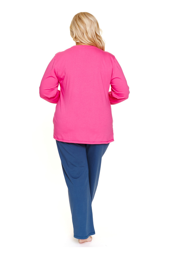 7328 Pigiama donna Doctor Nap Peony - cotone, taglia forte, manica lunga