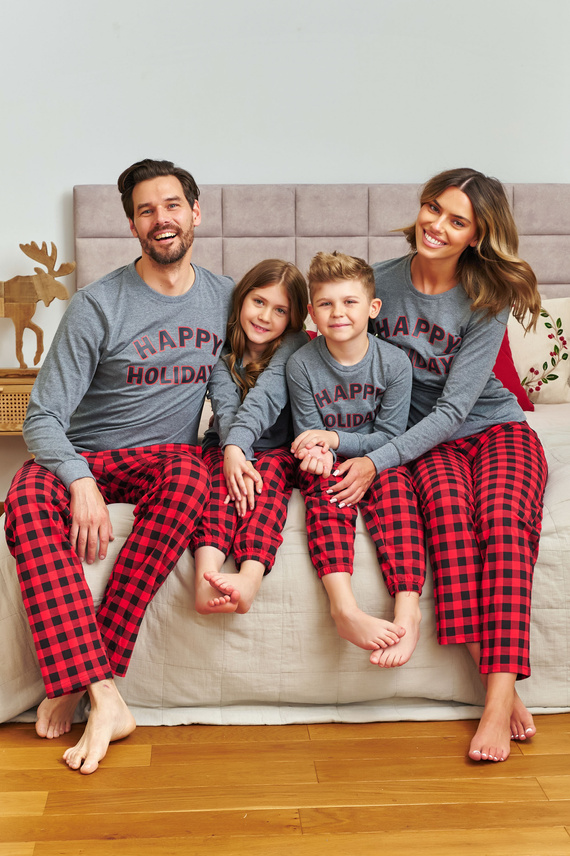 Pigiama da donna 7343 Grigio scuro Doctor Nap - 100% cotone