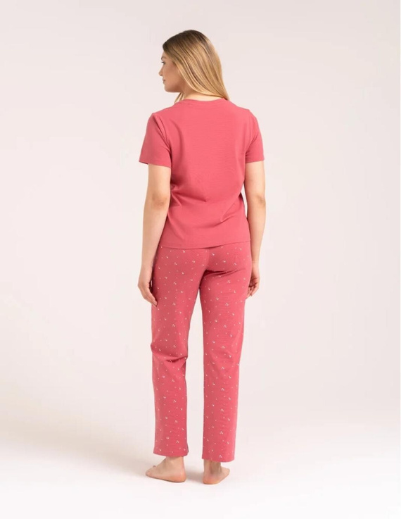 Pigiama donna Moraj PDD4300-024 rosa cotone cuori pantaloni lunghi