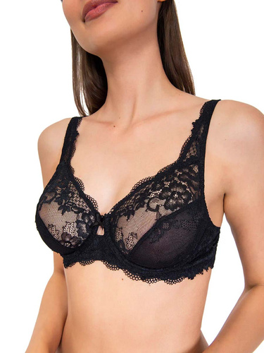 2442 Reggiseno Wonderlace - pizzo, morbido, con ferretto e regolabile Sielei nero