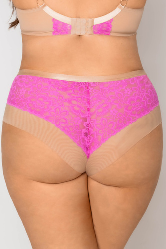 Mediolano Crazy Pink 19249 Slip pieni in pizzo beige-rosa