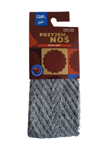 Ghette Gatta Wedel Soft art.01 - ghette calde in jacquard per l'inverno, grigio