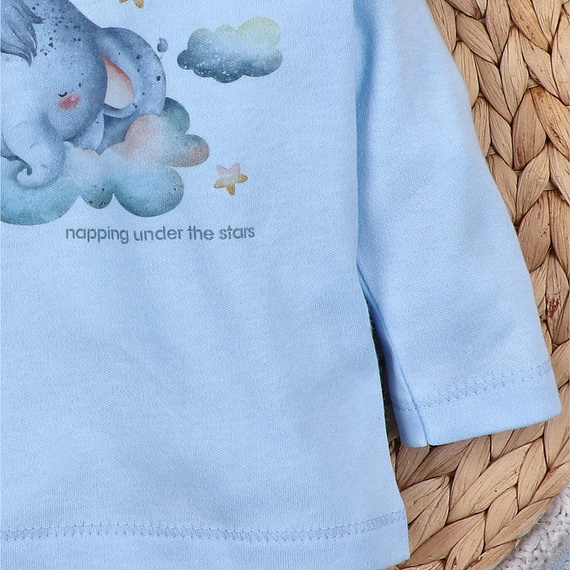 ABN-5611 Camicetta per neonati Little Dreamers Nini in cotone biologico - cucitura senza nichel, produzione biologica, polacca