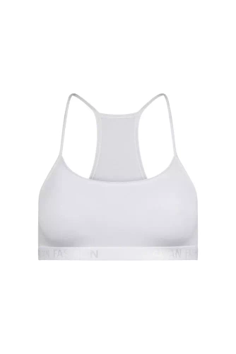 Nikola Reggiseno per bambine, spalline strette Moda italiana - bianco