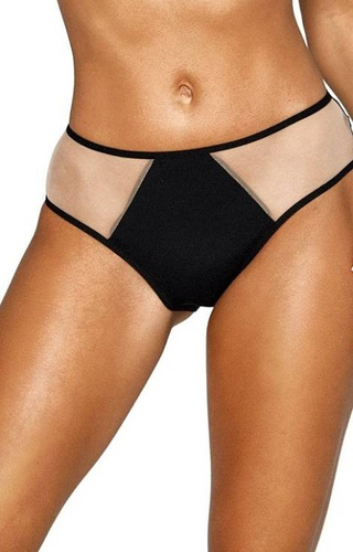 P-932/2 Lou Mutandine da donna Kinga nero-beige