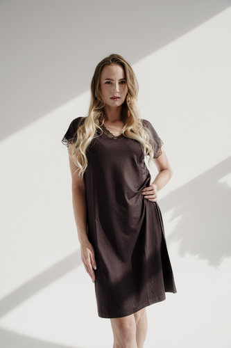 816 Camicia da notte Hazel De Lafense - cioccolato