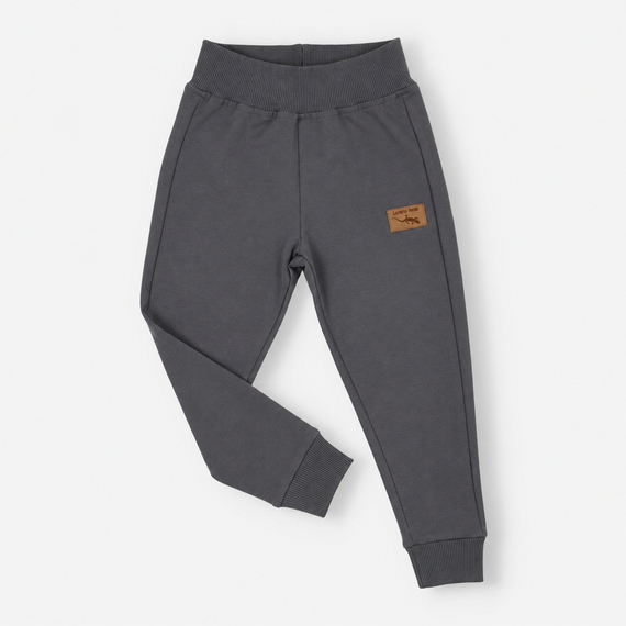 Pantaloni sportivi da bambino Lagarto Verde KAR-0040/SZA in cotone grigi