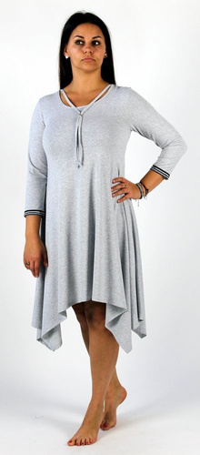 439 Abito da notte Nice De Lafense - eleganza femminile e comfort durante il sonno - melange chiaro