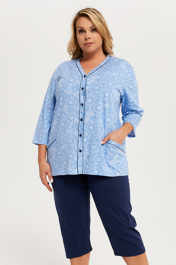 Jomala Pigiama donna manica 3/4, pantalone 3/4 Moda italiana