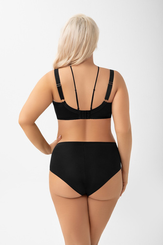 Gorsenia Vida K965 - Slip a vita alta da donna, Impreziosito, Modellazione, Microfibra + Ricamo