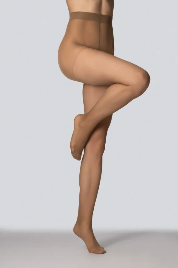 Mona Viola collant donna 20 DEN classici lucidi con punta rinforzata nuage
