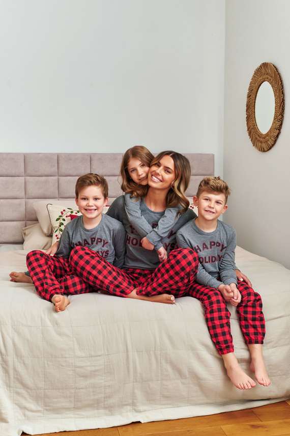 Pigiama da donna 7343 Grigio scuro Doctor Nap - 100% cotone