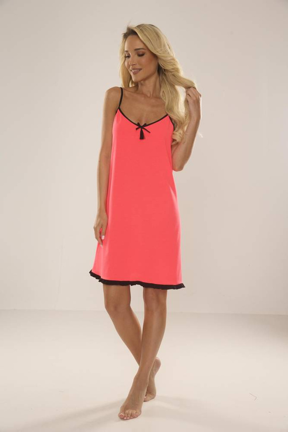 657 Camicia da notte Forex neon senza spalline - lampone