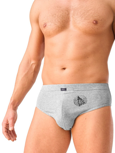Key MPP 614 B26 Slip da uomo 2 pezzi in cotone con fantasia animale