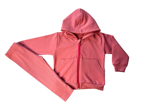 Mamatti DR2155 tuta da ginnastica per bambina - set da malaga alla moda con cappuccio