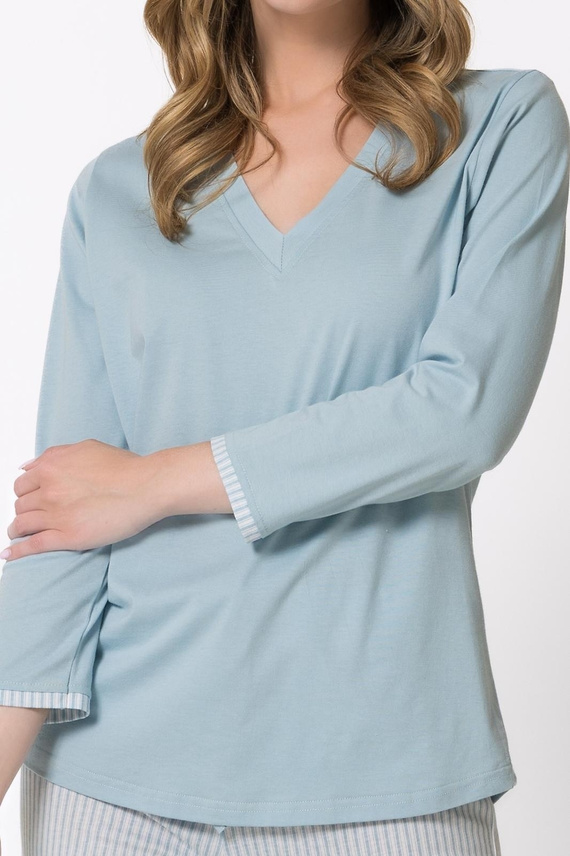 Pigiama donna Leveza 1767 Anita 7/8 a pois 100% cotone comfort