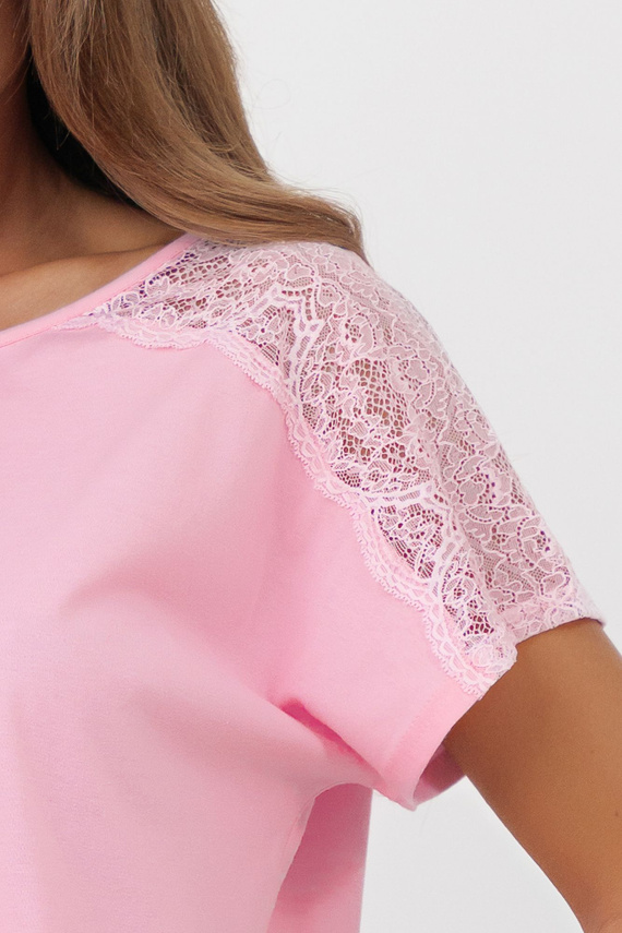 Pigiama donna Sensual Italian Fashion cotone pizzo shorts