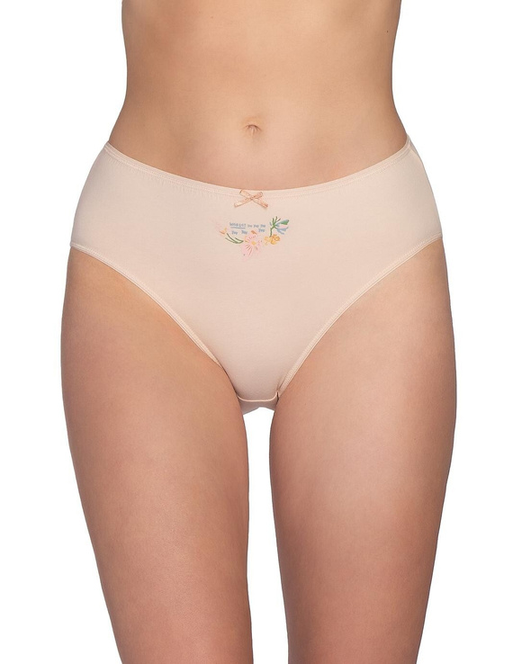 Figi L-120 BI-105 Lama Slip da donna in cotone Bikini 3 pezzi floreali