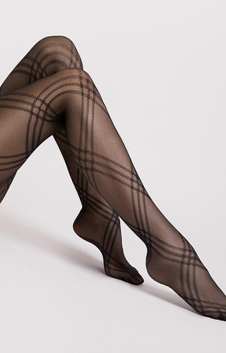 G6125 Tess collant Fiore - fantasia 30 den, microfibra, elegante