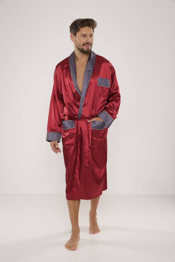 940 Accappatoio in raso da uomo Forex - marrone