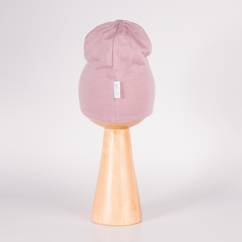 229100 Nicol Cappello Merino 100% lana bambino doppio strato - rosa cipria