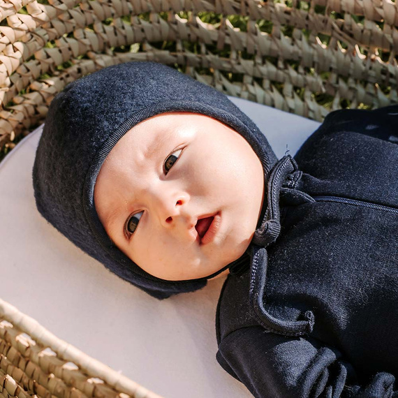 Cappellino Merino Eevi blu navy - 100% lana merino, termoregolazione
