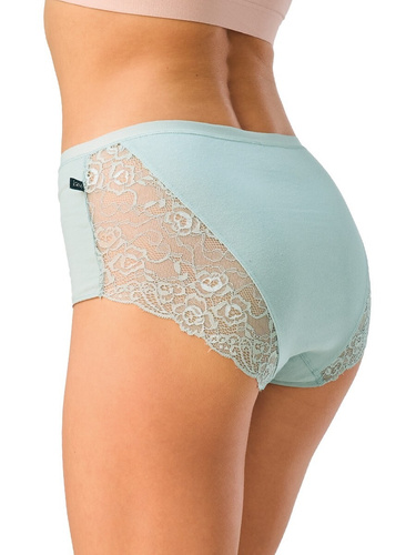 LPF 570 slip donna maxi bikini in cotone con pizzo – confezione 2 pezzi