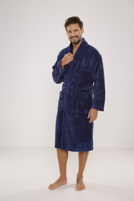 811 Accappatoio in felpa da uomo De Lafense - denim