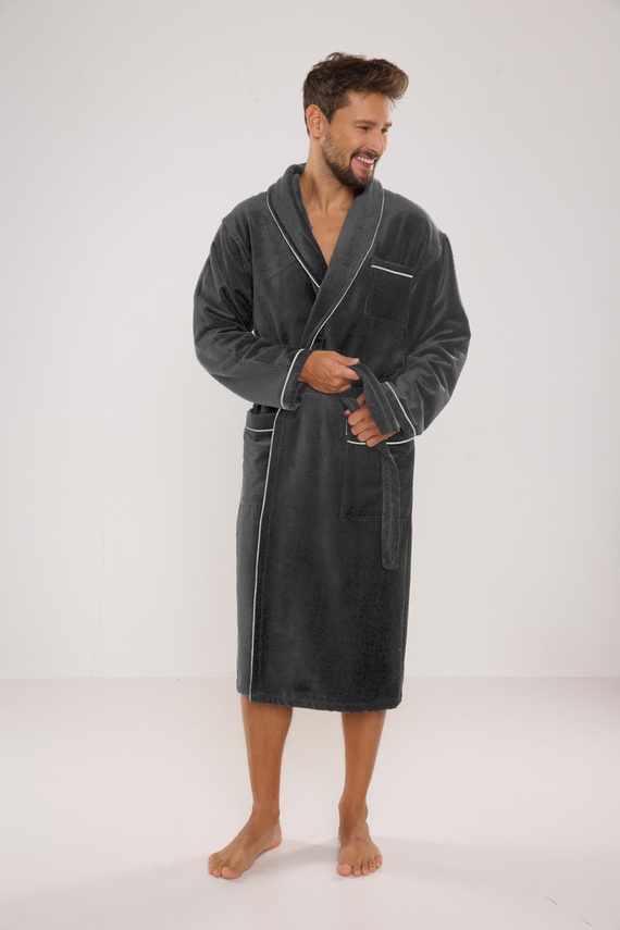 735 Vestaglia da uomo Manuele De Lafense - grafite