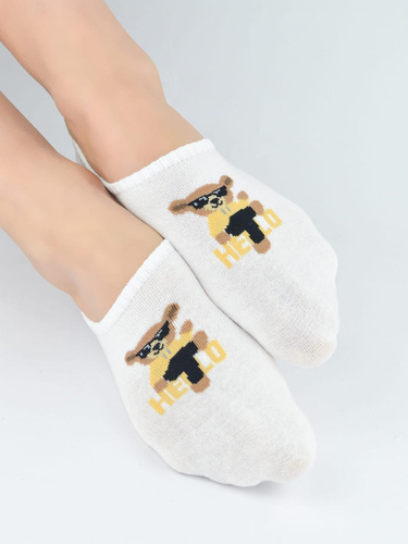 Calzini ballerina donna ST098 Noviti cotone invisibili silicone comfort