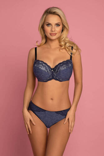 VB-448 Reggiseno imbottito a coppa intera Vena, blu navy