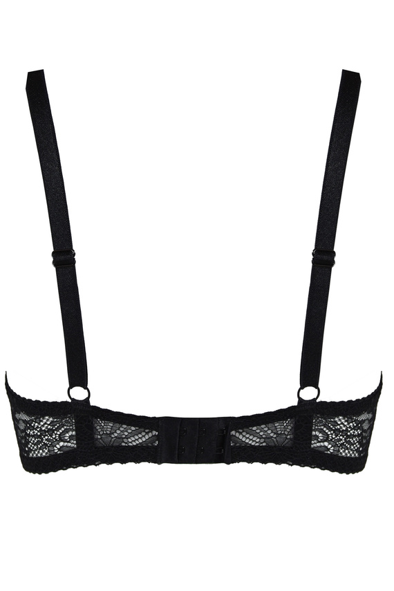 19237 Fancy Mediolano Bralette Nero - Reggiseno sfoderato in pizzo
