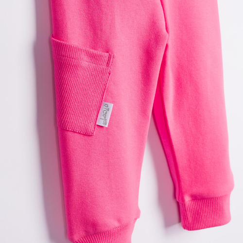 Nicol Tosia 225275 Pantaloni sportivi rosa da ragazza con tasca