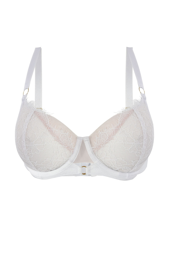 Mediolano Pure Soft Side Support 19260 reggiseno soft bianco con pizzo