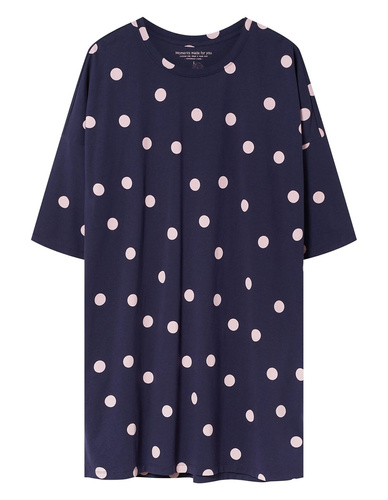 Camicia da notte Henderson 45404 Galla viola 100% cotone manica corta