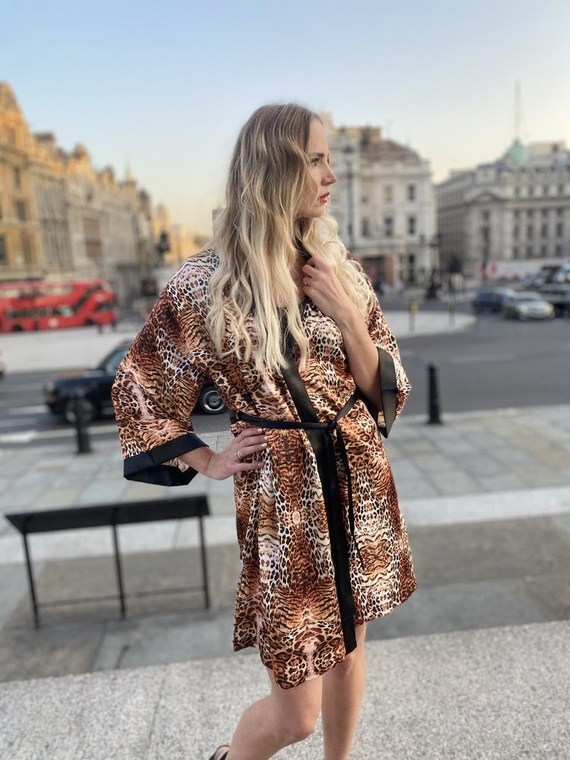 417 Valentina vestaglia da donna Forex - beige