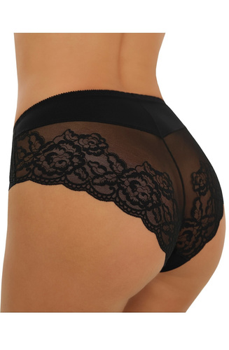 Slip donna Inga Emili in microfibra laser cut con rete floreale