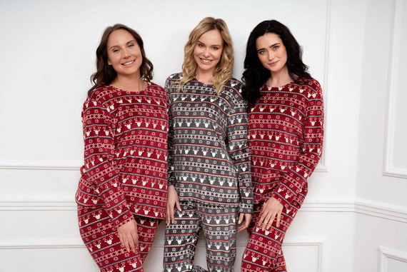 Iceland Fleece Set donna Moda italiana - stampa bordeaux