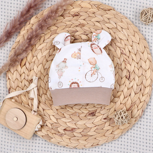 ABK-0049 Completo Neonato Circus Nini in Cotone Organico 4 pezzi