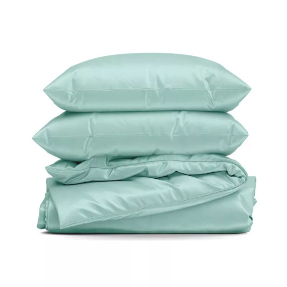 Biancheria da letto MI in microfibra Eurofirany morbida con cerniera 100% poliestere verde