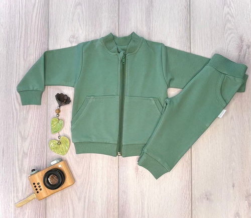 Tuta Mamatti da bambino DR08 Merry Christmas - marrone, top e pantaloni con zip e tasche