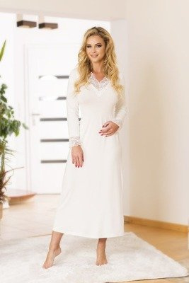 Camicia da notte Ceylon Halka Kalimo da donna - ecrù