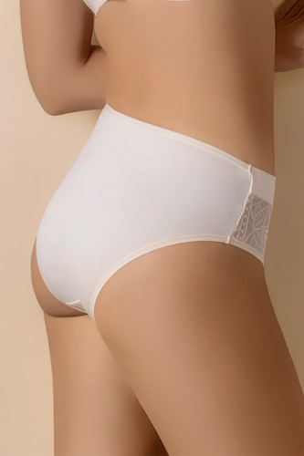 MARA 3138 Selene Slip Rosa Vita Alta in Pizzo Modellante